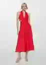 Vestido Capricor Rojo Talla S Mujer Mango