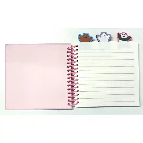 Cuaderno Argollado Con Marcapáginas de 100 Hojas Pdq Miniso