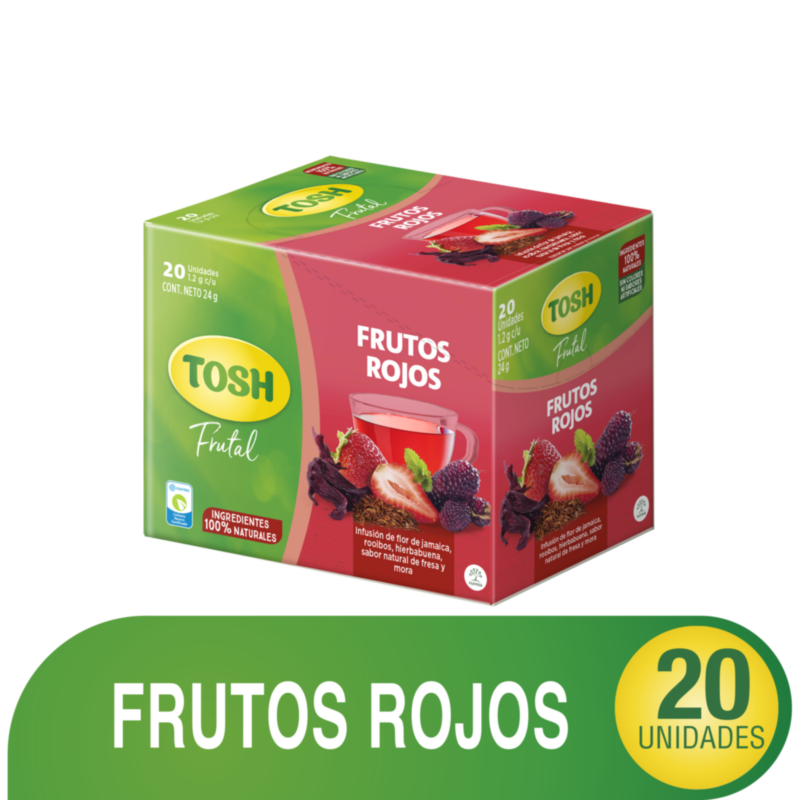 Tosh Infusión Caliente de Frutos Rojos 24 g