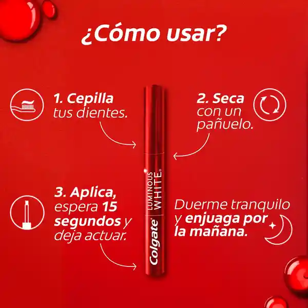 Pluma Blanqueadora Colgate Luminous White Wand