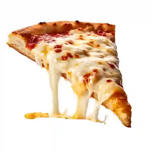 Porción de pizza hawaiana