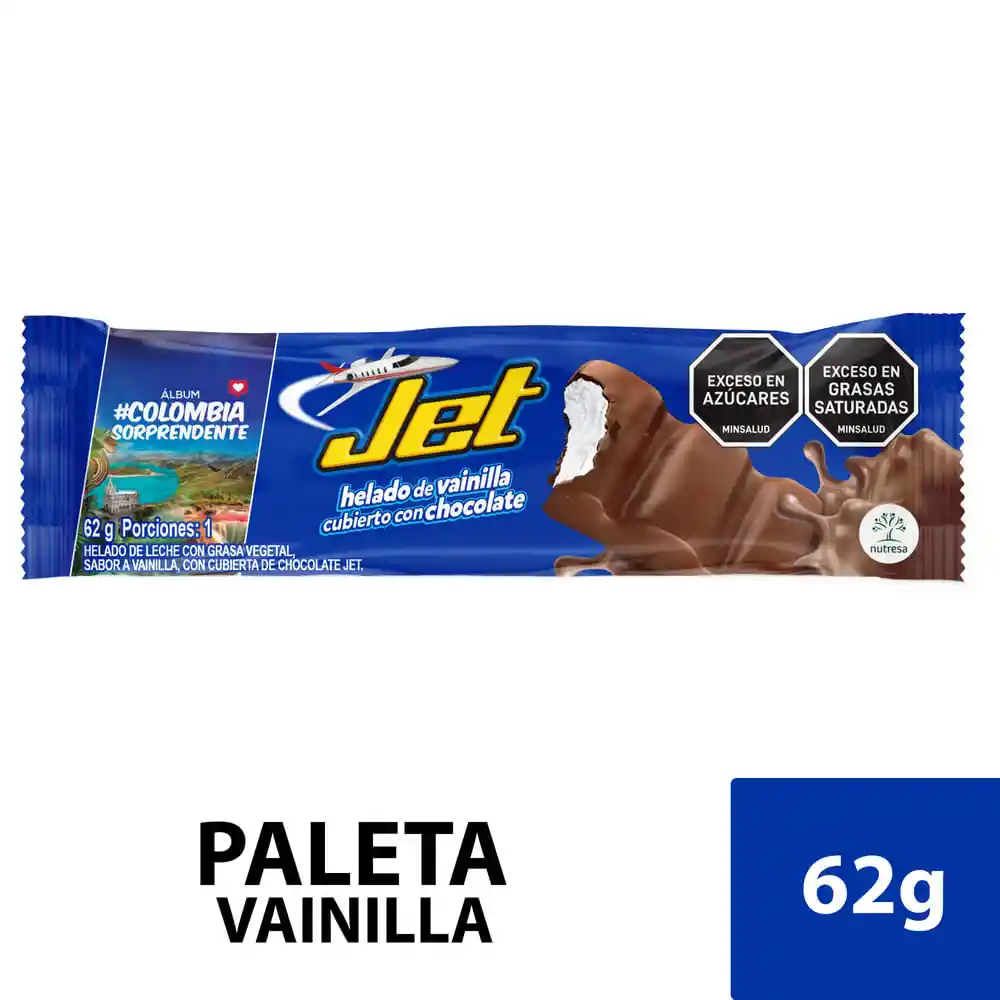 Jet Paleta de Vainilla con Chocolate