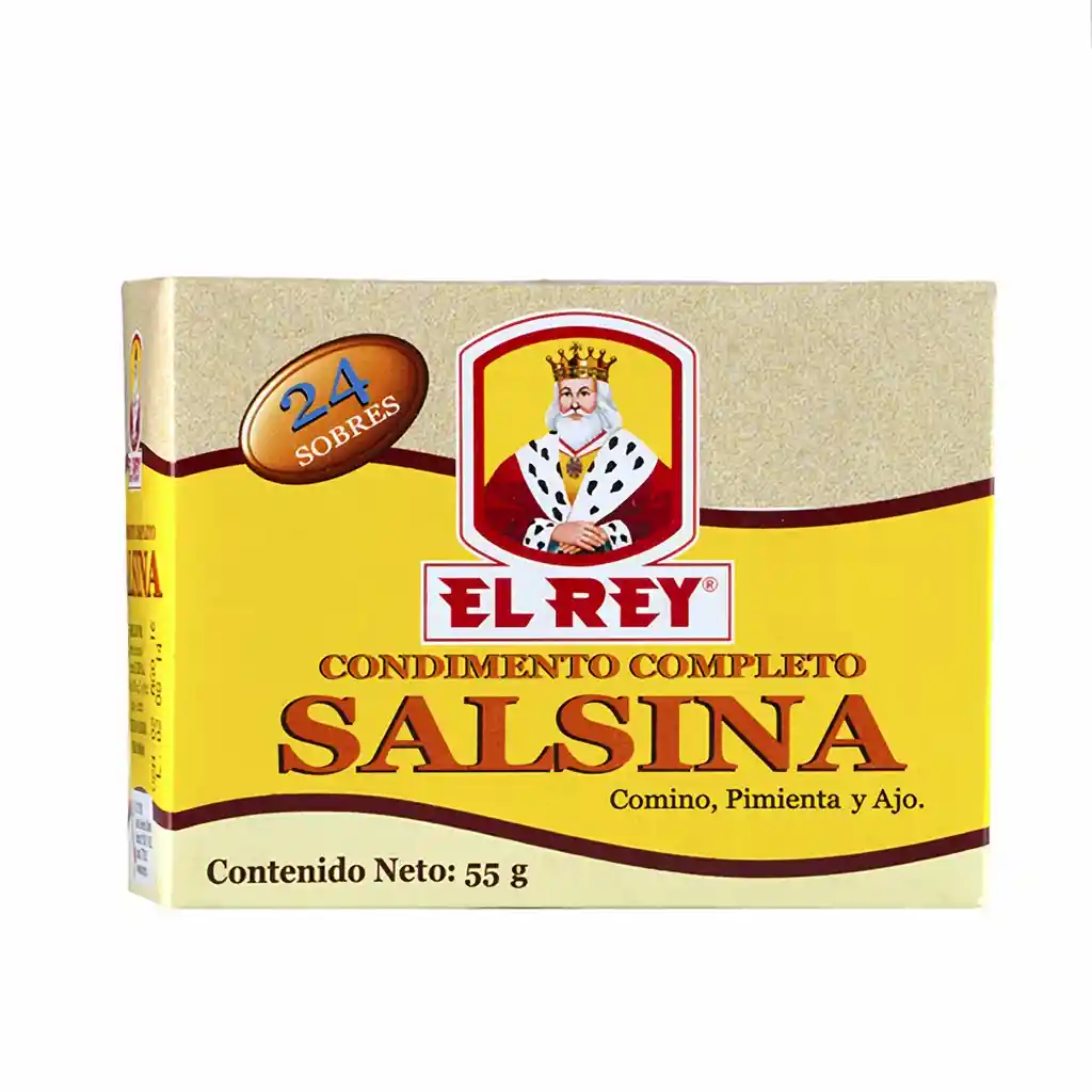 El Rey Condimento Salsina Comino Pimienta y Ajo