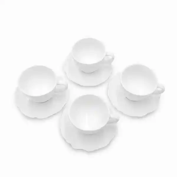 Set Pocillo y Plato Agnes 200 mL Ambiente Gourmet