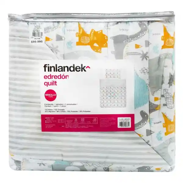 Finlandek Set Cubrelecho 132h Est Dinos 1 45671