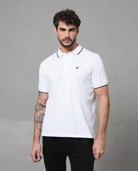Camiseta Polo Hombre Blanco XL 190G101_BLA110601 Rifle