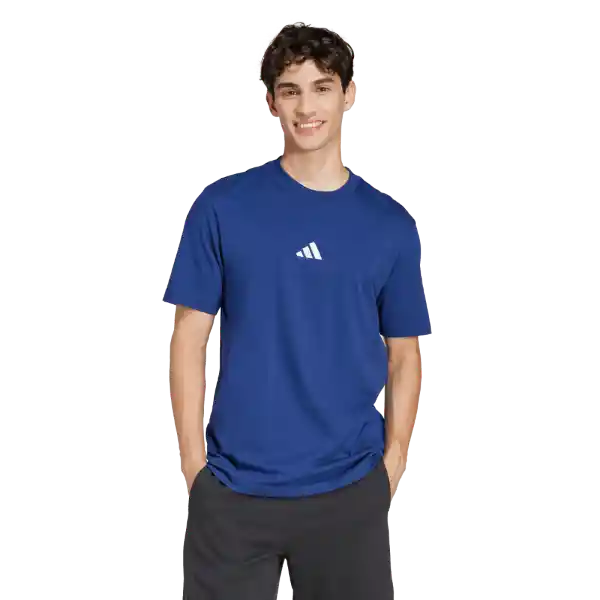 Adidas Camiseta Sl Sj Manga Corta Lifestyle Hombre Azul Talla S
