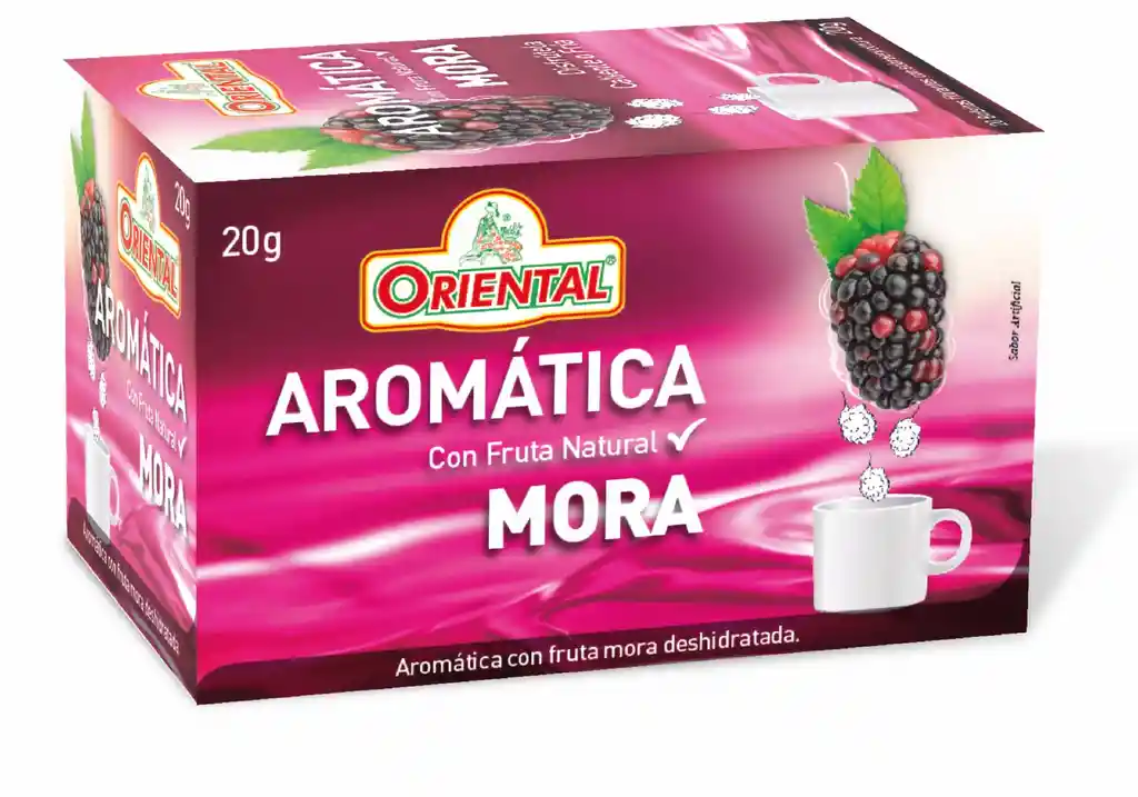 Oriental Aromática Con Fruta Natural Sabor Mora