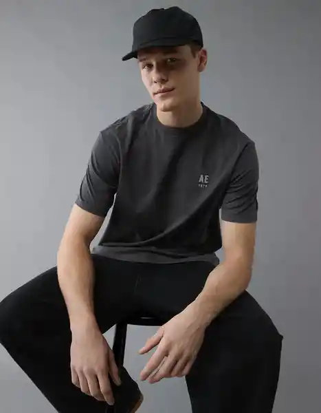 Camiseta Hombre Gris Talla: SMALL 4420023 American Eagle