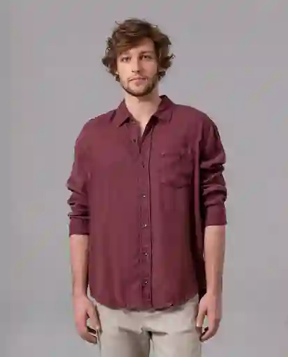 Camisa Hombre Rojo Cochinilla Oscuro Talla L 88707 Rifle