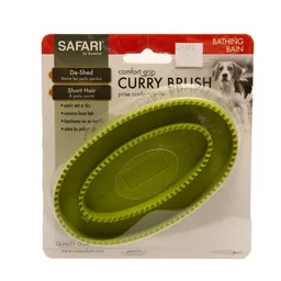 Cepillo Goma Perros Safari Dog Rubber Curry Brushes