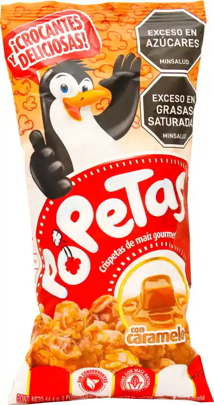 Popetas Crispeta de Maíz Gourmet Sabor a Caramelo