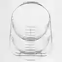 Frutero de 2 Niveles de 45  cm en Acero Inoxidable. Color Plata. Sku 199629