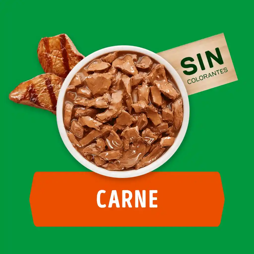 Comida húmeda para perro Dog Chow Adultos Minis y pequeños carne x 100 gr