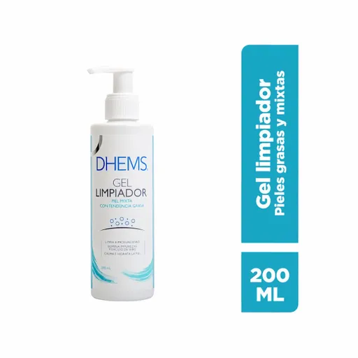 Dhems Gel Limpiador Facial para Pieles Mixtas con Tendencia Grasa