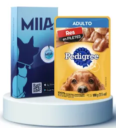 Combo Miia + Pedigree Sobre Adulto Res 100 g