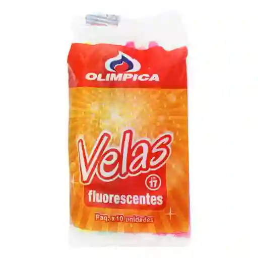 Vela Olimpica Fluoresc #17 X10un