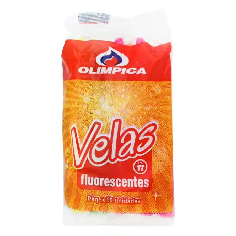 Vela Olimpica Fluoresc #17 X10un