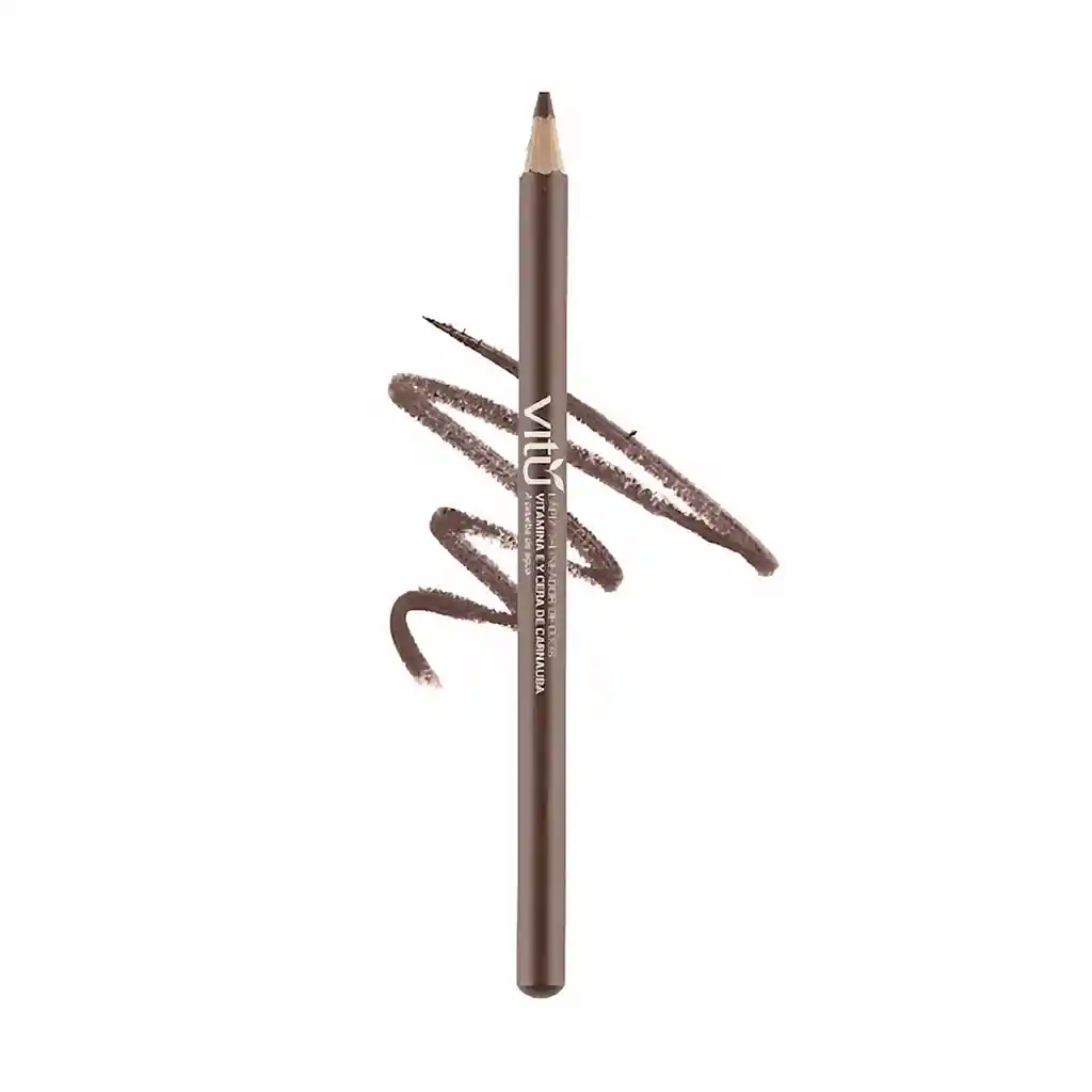Vitu Lápiz Delineador De Ojos Café Blister A Prueba De Agua