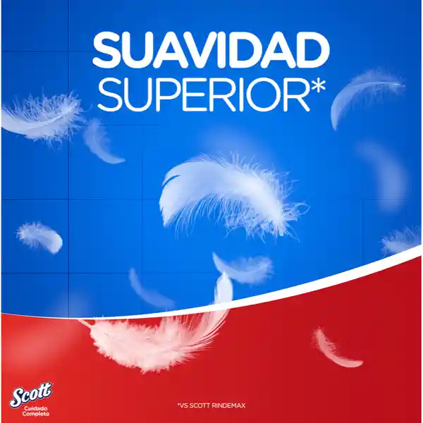 Papel Higiénico Scott Cuidado Completo Triple 30 m 12 Rollos