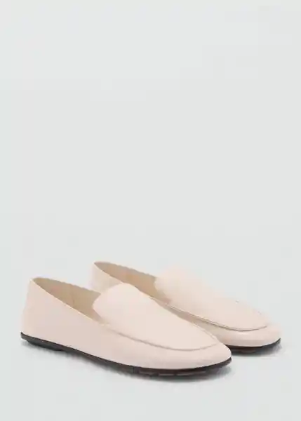 Zapatos Round Blanco Talla 38 Mujer Mango