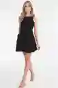 Ragged Vestido Los Angeles Color Negro Talla XL