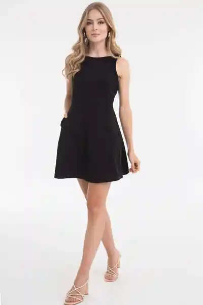 Ragged Vestido Los Angeles Color Negro Talla XL