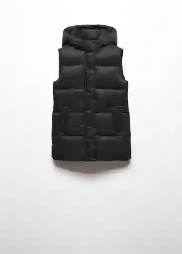 Chaleco Lola Negro Talla 08 Niñas Mango