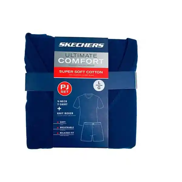 Skechers Pijama Con Short Para Hombre