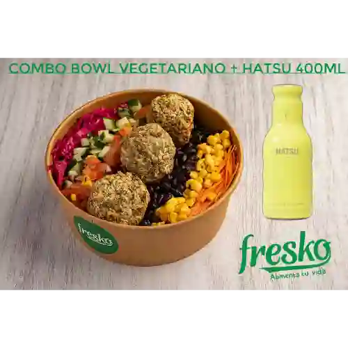 Combo Bowl Vegetariano + Te Hatsu 400Ml