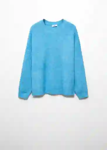 Jersey Raven Turquesa Talla S Mujer Mango