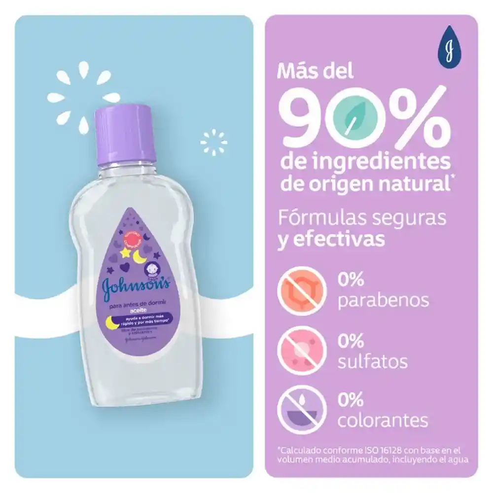 Aceite Corporal Bebé JOHNSON'S Antes de Dormir 100 ML