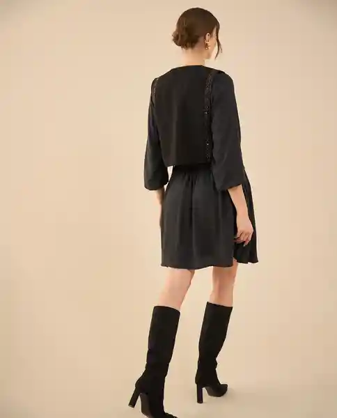 Chaqueta Negro Puro Ultraoscuro Talla S 422G220 Esprit