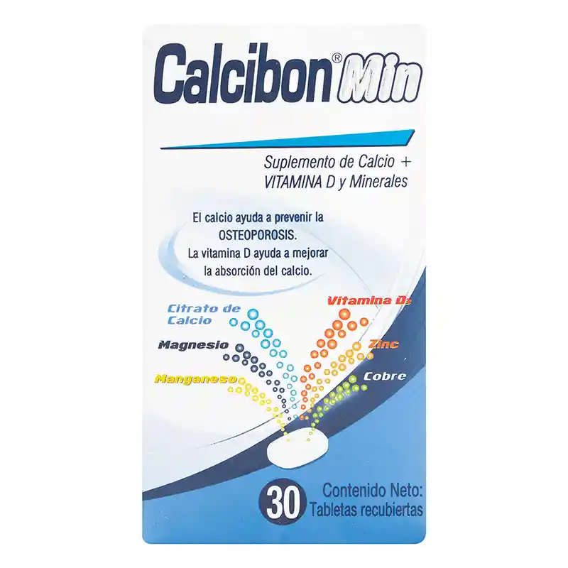Calcibon Min Suplemento de Calcio Vitamina D y Minerales