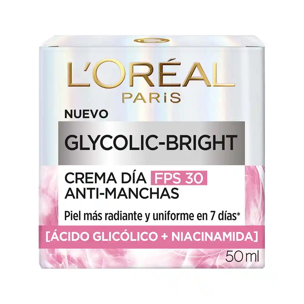 Crema Día Antimanchas Ácido Glicólico L'Oréal Paris 50ml