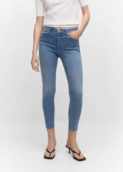 Pantalón Jean Isa Tejano Medio Talla 54 Mujer Mango