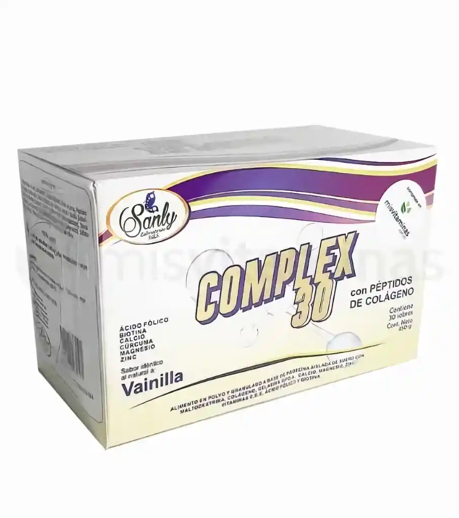 Complex 30 con Péptidos de Colageno Sanly