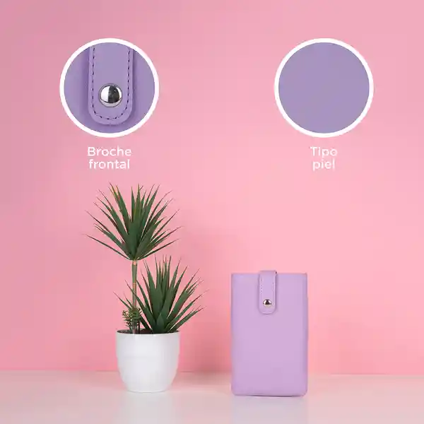 Bolso Mini Porta Celular Básico Lila Miniso