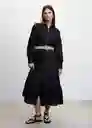 Vestido Merides Negro Talla XS Mujer Mango