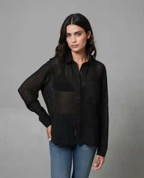 Camisa Mujer Negro S 212 G012_NEG194004 Rifle