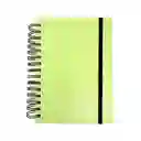 Cuaderno Argollado Con Banda Serie Black & White Verde Miniso