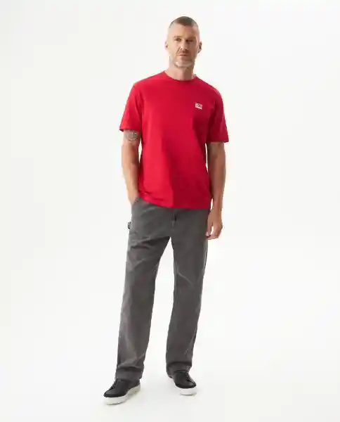 Camiseta Racing Masculino Rojo Chili Oscuro Talla XL Chevignon