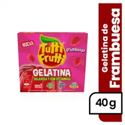 Tutti Frutti Gelatina Sabor a Frambuesa 40 g