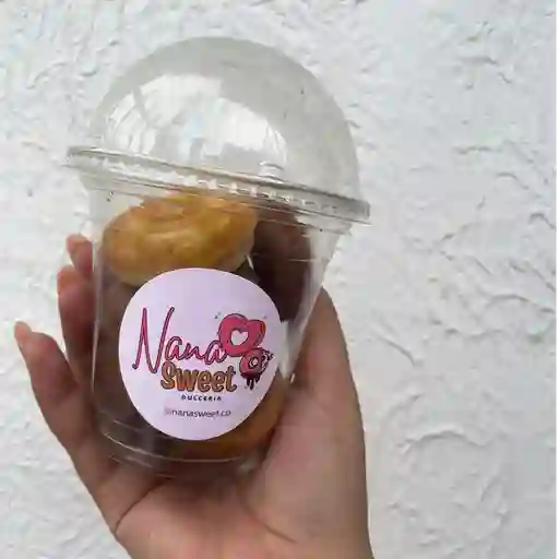 Vaso de mini donas x5