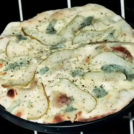 Pizza bechamel y pera mediana