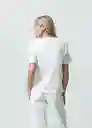 Camisa Tejido Mujer Crudo Puro Claro Talla M 582G011 Naf Naf
