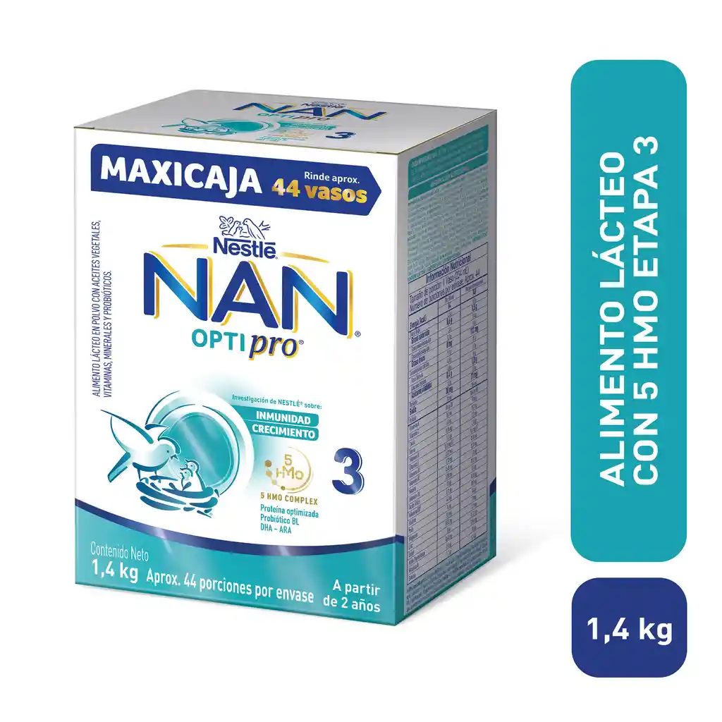 Alimento lácteo NAN OPTIPRO 3 x 1400g