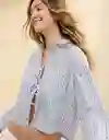 Camisa de Pijama Aerie Azul Talla LARGE 1808582 American Eagle