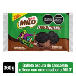 Galletas MILO Choco Intense con granulitos de MILO 10 Unds x 360g