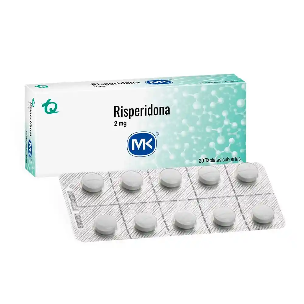 Mk Risperidona (2 mg) 20 Tabletas